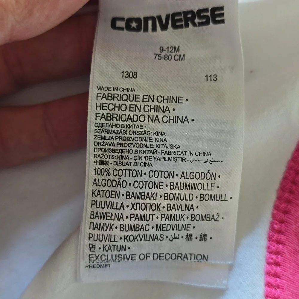Converse pink white